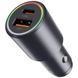Автомобільний зарядний пристрій Proove Double Energy Plus 53W швидка зарядка Type-C + USB - Metal Grey nc 48859 фото 3