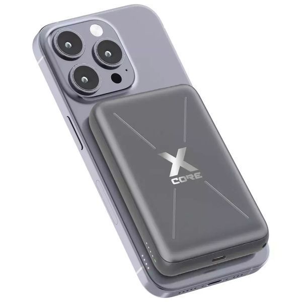 Павербанк Proove X-Core 10000mAh 22.5W з бездротовою зарядкою Qi та кабель-брелоком - Grey nc 66184 фото