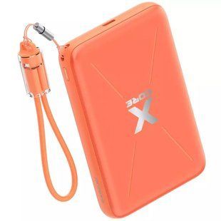 Павербанк Proove X-Core 10000mAh 22.5W з бездротовою зарядкою Qi та кабель-брелоком - Orange nc 66184 фото