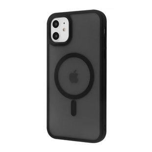 Чохол для iPhone 11 Wave Matte Insane Case with Magnetic Ring - Black nc 45110 фото