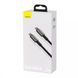 Кабель нейлоновий Type-C to Type-C Baseus Tungsten Gold Fast Charging 100W 1 метр - Чорний nc 31923 фото 7