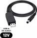 Кабель USB to DC 12V (для wi-fi роутерів) - Чорний uax 109144 фото