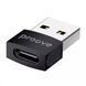 Перехідник OTG Type-C to USB Proove Extension алюмінієвий - Чорний nc 47797 фото 1