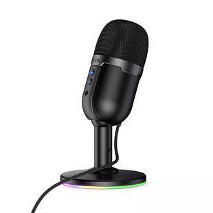 Настільний мікрофон Hoco L25 Bright USB‑A RGB Desktop Microphone hoco l25 фото