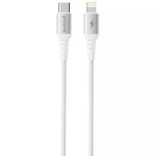 Кабель плетений Type-C to Lightning Proove WireX 27W 3A 1 метр - Білий nc 63261 фото