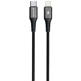 Кабель плетений Type-C to Lightning Proove WireX 27W 3A 1 метр - Чорний nc 63261 фото
