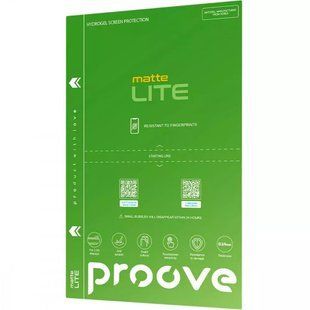 Захисна гідрогелева плівка Proove Hydrogel Screen Protection Lite Matte nc 59466 фото