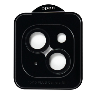 Захисне скло для камери iPhone 15 / 15 Plus Lens Glass - Black lens glass 15/15plus фото
