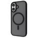 Чохол на Iphone 17 Wave Matte Insane Case with Magnetic Ring - Black nc 64343 фото