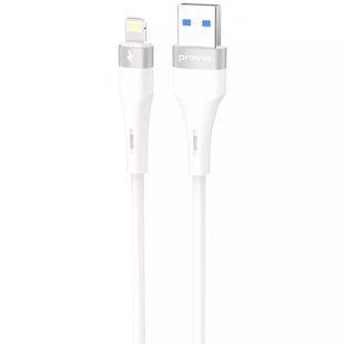 Кабель силіконовий USB to Lightning Proove Light Silicone Plus 2.4A 1 метр - Білий nc 63252 фото