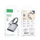 Кардрідер Hoco UA25 2 в 1 Card Reader Lightning (SD/TF) - Metal Grey hoco ua25 ip фото 4