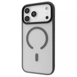 Чохол на Iphone 17 Pro Max Wave Matte Insane Case with Magnetic Ring - Grey nc 64346 фото
