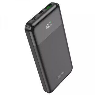 Павербанк Hoco J102 Cool 10000mAh 20W PD+QC3.0 зі швидкою зарядкою та дисплеєм - Чорний hoco j102 фото