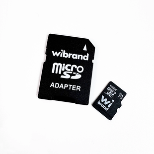 Карта пам&rsquo;яті Wibrand microSDXC 128GB Class 10 UHS‑I + SD адаптер wilbrand msd 128gb фото