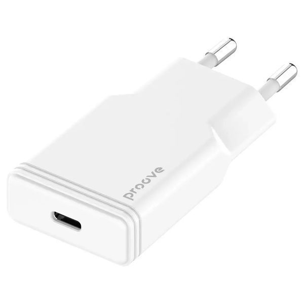 Мережевий зарядний пристрій Proove Slender GaN 20W ультратонкий Type-C - Білий nc 63248 фото