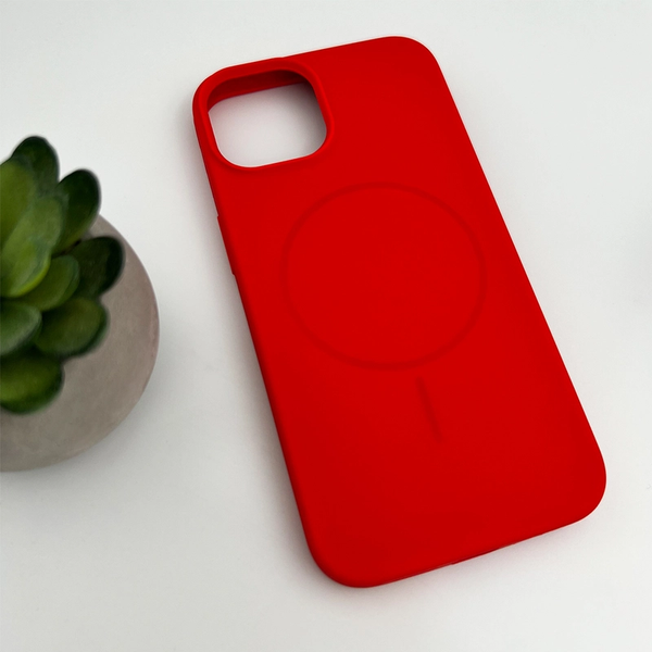 Чохол на Iphone 15 Silicone Magnetic - Red SilMag15 фото