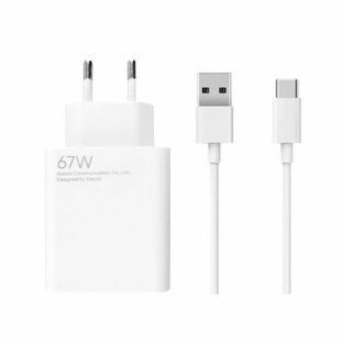 Блок живлення + кабель Xiaomi Power Adapter Suit 67W - Білий xm 67w + cabel фото