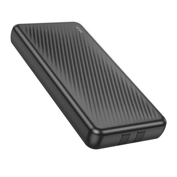 Павербанк Borofone BJ57 10000mAh 22.5W PD20W з вбудованими кабелями та швидкою зарядкою - Чорний borofone bj57 фото