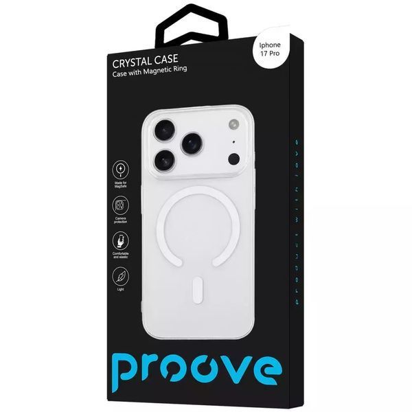 Чохол на Iphone 17 Pro Proove Crystal Case with Magnetic Ring - Brilliance nc 64297 фото